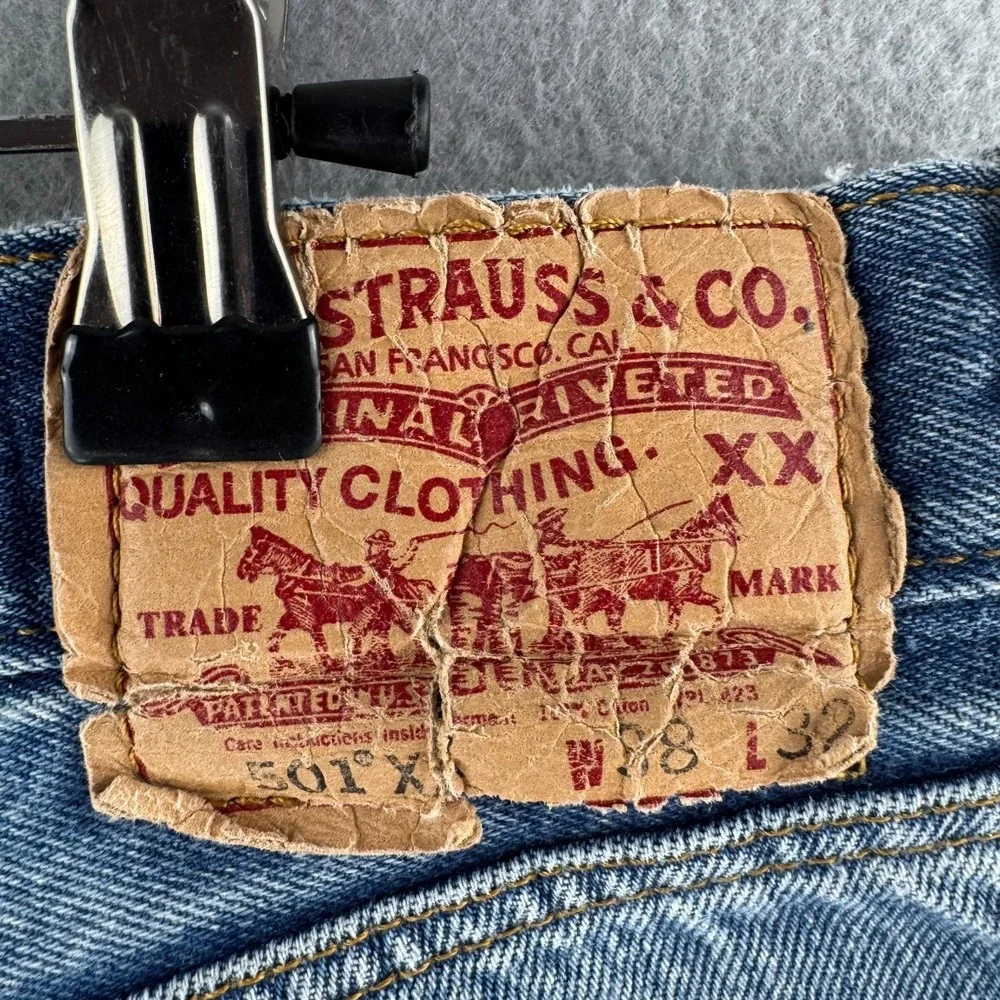 Vintage Levis Jeans Mens 38x32 (Fits 35x28) 501XX Distressed Y2K 2006
